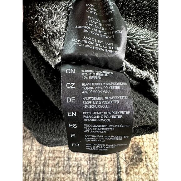 KUHL Women’s Medium Alpenlux Ash Gray Fleece Full Zip Wool Blend Jacket 4348 - Picture 10 of 11